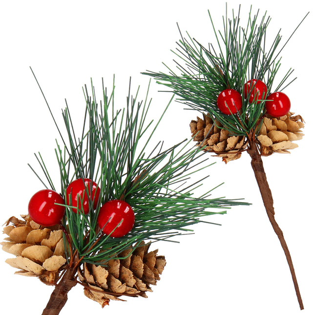 Kersttak | Decoratie | Rood | Kransen | 20 cm