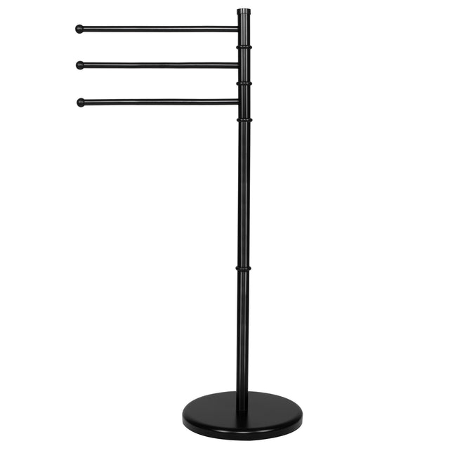 Handdoekrek | Metaal | Staand | Zwart