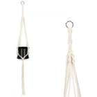 Plantenhanger | Plantenhanger Macrame | 100 cm | Wit
