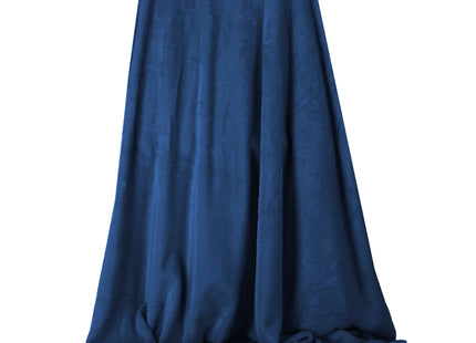 Plaid | Sprei | Deken | 160 x 90 cm | Pluche | Marineblauw