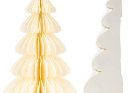 Kerstbal | Papier | 18 Cm | 3D | Ecru