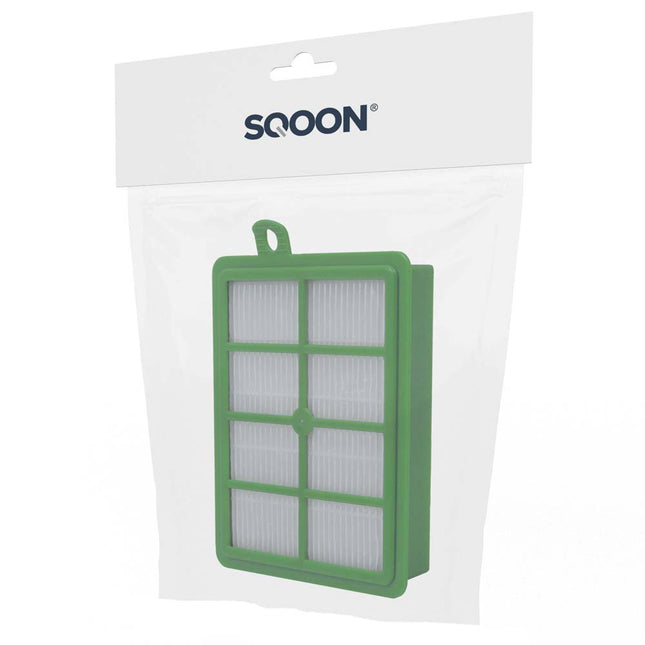 SQOON® HEPA-filter H12 geschikt voor AEG, Electrolux & Philips stofzuigers - Gelijk aan model: EFH12, FC8031 - Vervangt o.a. FC9106, 432200492990 - Voor schone en allergenenvrije uitblaaslucht