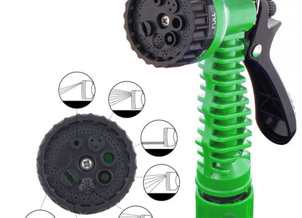 Tuinslang | 5-15 m | Magic Hose | Flexibele Tuinslang | Sproeikopvergrendeling | Groen