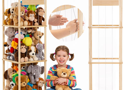 Speelgoedorganizer - Opbergen - Speelgoed - Grenenhout - 136 Cm