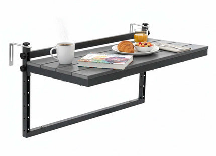 Balkontafel - Opvouwbaar - Verstelbaar - 80x37 cm - 20 KG