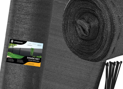 Zichtbreeknet | Zichtdoek | Privacynet | Schaduwdoek | Rol 1,5 x 25 m | 95 % Schaduw | 185g/m² | Antraciet