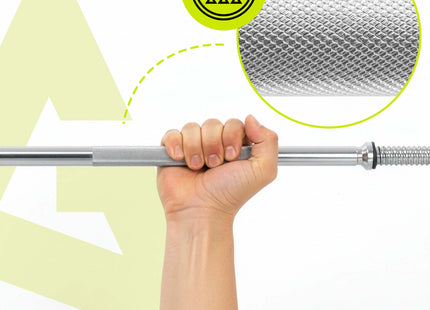 Actiget® Halterstang | Barbell | Chroomstaal | 180 cm | 25 mm | 2 Klemmen