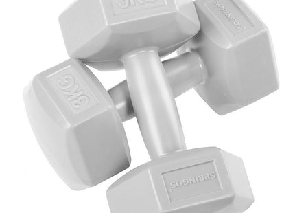 Dumbbell Set - 3 KG - Grijs - Oefengewichten