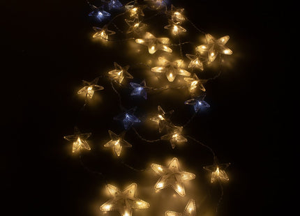 Kerstverlichting Sterrengordijn | 136 LEDs | Warm Wit