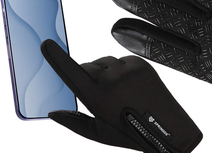 Handschoenen - Touch - Zwart - Nylon - Unisex - Maat XL