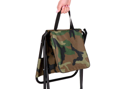 Campingkruk - Kampeerkruk - Viskruk - Opvouwbaar - Inclusief Draagriem - Camouflage
