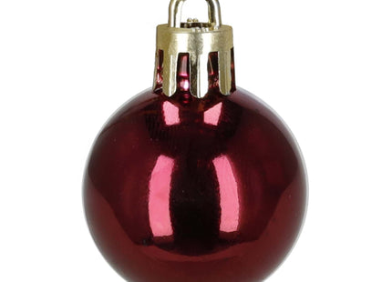 Kerstballen | 40 Stuks | 4/5/6/7 cm | Goud/Rood