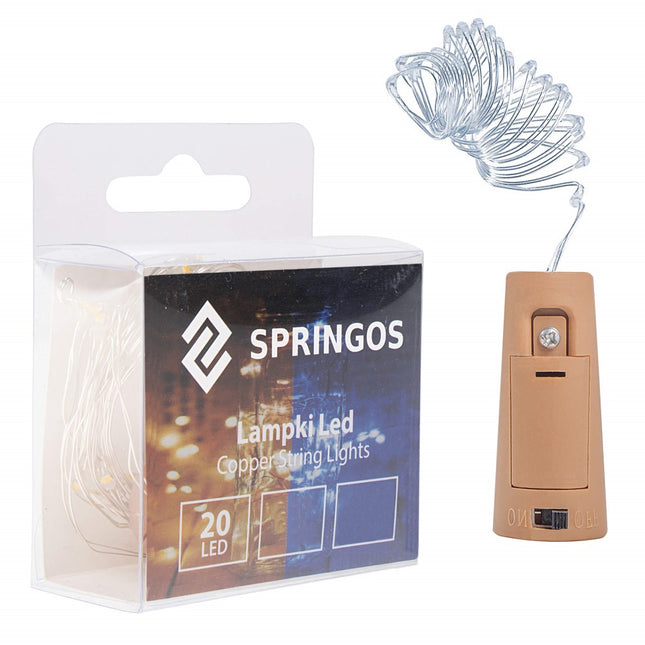 Flesverlichting | 1.9 m | Batterij | 20 LED | Koel Wit