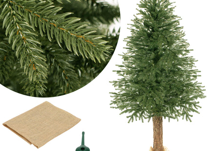 Kunstkerstboom Op Stam | PE - Sparrenhout | 220 cm | Zonder Verlichting
