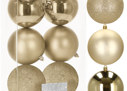 Kerstballen | 10 CM | 6 Stuks | Goud