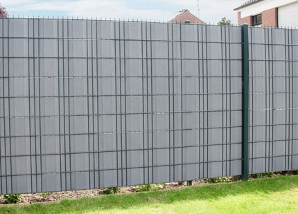 Vlechtband | Privacyfolie | Vlechtband Voor Tuinafsluiting | PVC | 50 m | 450 g/m² | 4,75 Cm | Grijs
