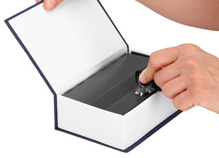 Geheime Kluis | Boekkluis | Inclusief Slot | 18 x 11.5 x 5.5 cm | Blauw