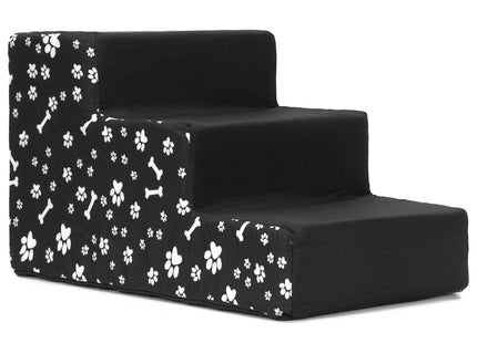Hondentrap - Hondenloopplank - 3 Hellingen - Opstapje - Voor Grote en Kleine Honden - Zwart - 30 Cm