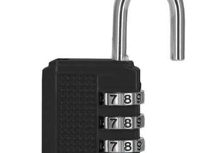 Hangslot - Slot - 3 Cijferig - Bagage - Zwart