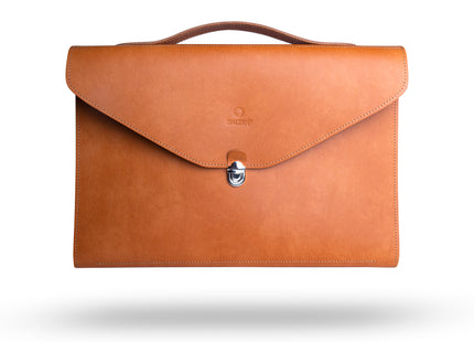 Leren Aktetas - Laptoptas - 15/16 inch - Bruin - 41 x 31 x 2,5 CM