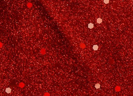 Kersthanger | Kerstversiering | Kerstdecoratie Voor Binnen | Kerststrik | Rood | Glitter | 20 cm | 1 Stuk