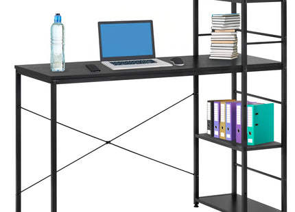 Bureau – Werkbureau – Computer Bureau – Bureautafel – 100 x 50 x 76 cm – 50 Kg - industriële - Zwart
