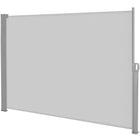 Windscherm - Tuinscherm - Oprolbaar - Waterbestendig - Staal - Aluminium - Lichtgrijs - 350 X 180 CM