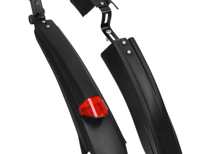Spatbordenset Voor Mountainbike  - Spatborden Fiets  - Voorwiel - Achterwiel - 2-delige Set - Kunststof - Metaal - Zwart