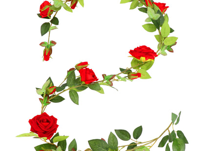 Kunstbloem - Wanddecoratie - Rozen - 180 cm