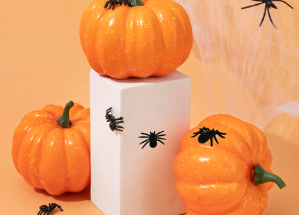 Halloween Decoratie - Spin - Fluffy - 2 Stuks - Zwart