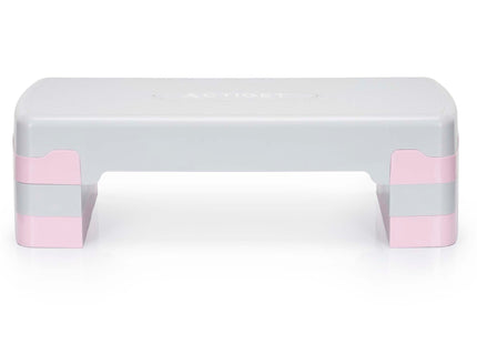 Aerobic Stepper | Verstelbaar | Grijs/Roze | 350 KG