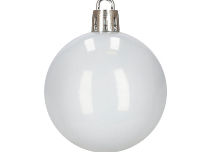 Kerstballen | 40 Stuks | 5/6/7/8/9/10 cm | Wit