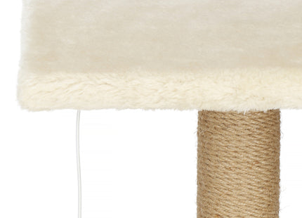 Krabpaal - 3 Etages - Voor Katten - Meubelbescherming - 35 x 35 x 65 cm - Beige