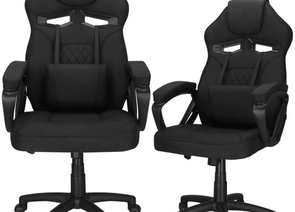 Gamestoel - Gaming Stoel - Ergonomische Bureaustoel - Game stoel - Verstelbaar - Gaming Chair - Zwart