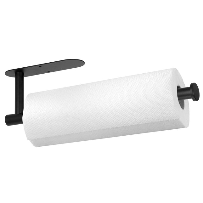 Keukenrolhouder | Hangend | 33,5 cm | Staal | Zwart