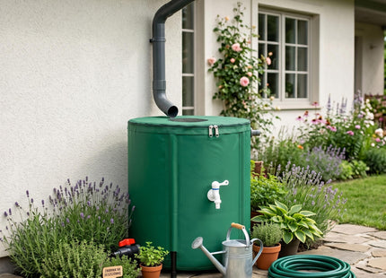 Regenton - Regenwatertank - Opvouwbaar - Met Kraan - 2 Kranen - 100 L