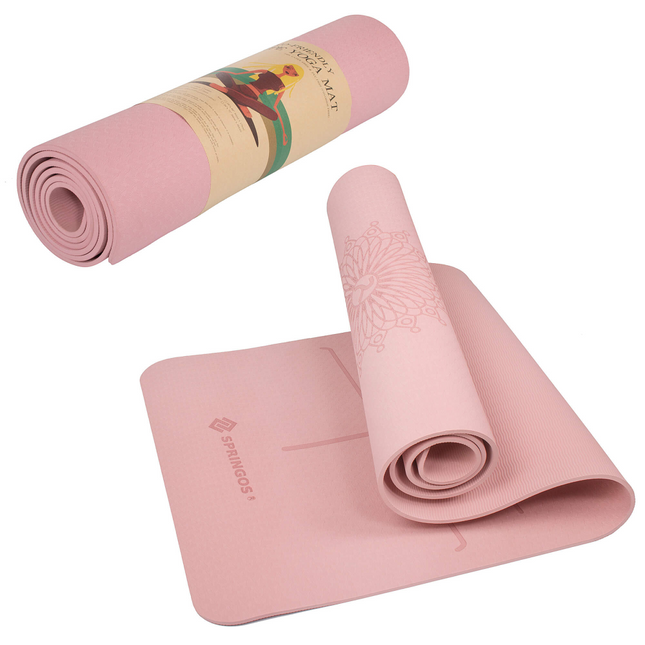 Yoga Mat | Extra Dik (6 mm) | Roze