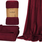 Fleece Deken | 200 x 220 cm | Bordeauxrood