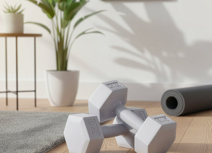 Dumbbell Set - 3 KG - Grijs - Oefengewichten