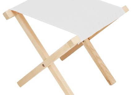 Campingkruk - Kampeerkruk - Viskruk - Voetensteun - Opvouwbaar - Lichtgrijs