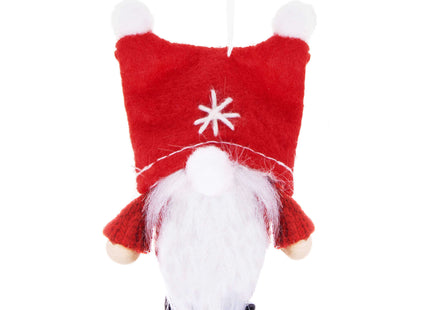 Kerstkabouter -  Kersthanger - Kerstdwerg - Kerstversiering - Rood - 8 cm