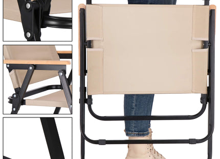 Campingstoel | Inklapbaar | Metaal | Beige