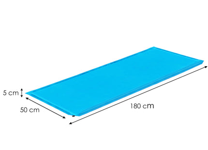 Slaapmat - 180 cm - Zelfopblazend - Inclusief Hoes - Lichtblauw