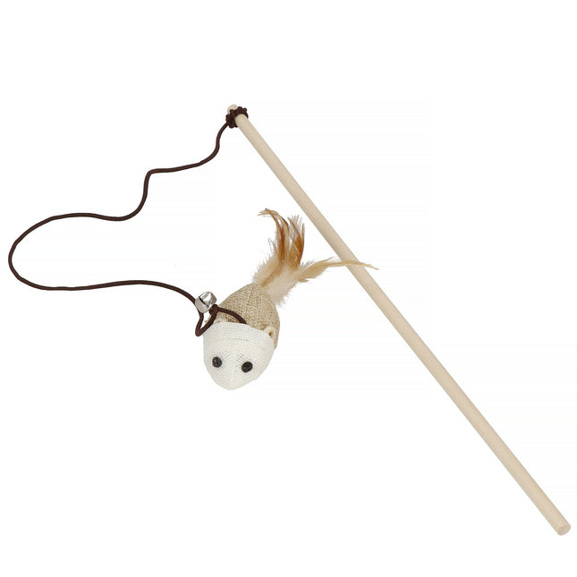 Kattenspeeltje - Hengel - Speelgoed - Duurzaam - Beige