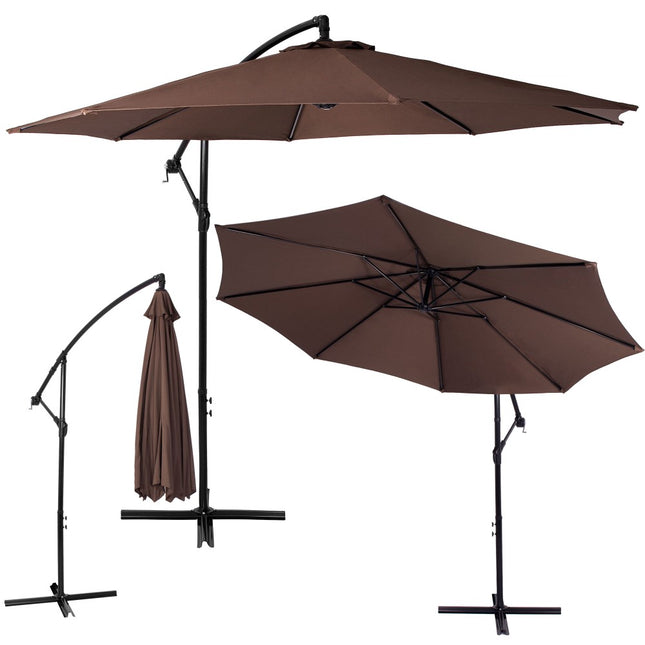 Parasol | Parasols | Kantelbaar | Waterafstotend | Bruin | 300 cm