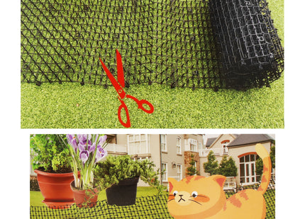 Dierwerende Mat - Katten - Vogels - Verjager - Met Ankers - Herbruikbaar - Duurzaam - 200 x 29,5 cm - Zwart