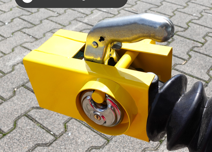 Disselslot - Inclusief Discuslot - Aanhanger / Caravan - Universeel - Geel