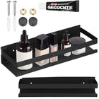 Doucherek | Badkamer Plank | Doucheplank | RVS | 30 cm | Zwart