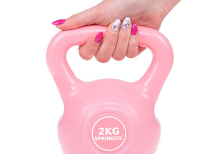 PVC Kettle Bell | Kettlebell | 2 kg | Roze