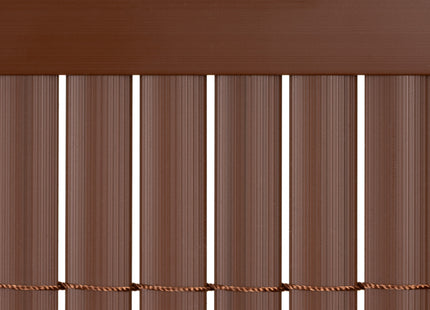 Afdekprofiel - U Vorm - Kunststof - 100 Cm - PVC - Afdekking - Terras - Schutting - Bruin